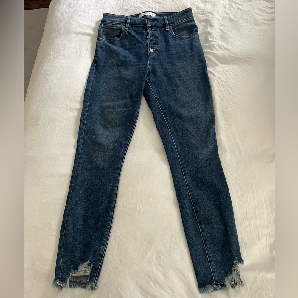 Abercrombie & Fitch High Rise Super Skinny Ankle Jean
